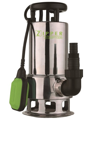 ZIPPER ZI-DWP1100N Schmutzwasser Tauchpumpe Teichpumpe Gartenpumpe