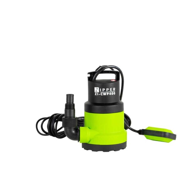 ZIPPER ZI-CWP400 Wasserpumpe Tauchpumpe Gartenpumpe Teichpumpe Klarwasserpumpe