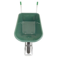 BPA Schubkarre Bauschubkarre Gartenkarre 100l PU-Mulde grün Luftrad *Gebraucht*