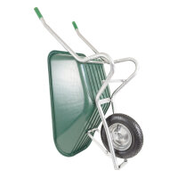 BPA Schubkarre Bauschubkarre Gartenkarre 100l PU-Mulde grün Luftrad *Gebraucht*