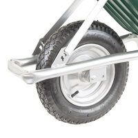BPA Schubkarre Bauschubkarre Gartenkarre 100l PU-Mulde grün Luftrad *Gebraucht*