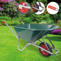 BPA Schubkarre 100l PP Mulde Rahmen verzinkt Vollgummirad...