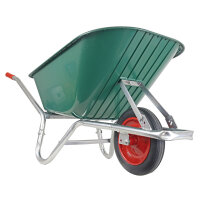 BPA Schubkarre 100l PP Mulde Rahmen verzinkt Vollgummirad Winter geeignet *2.WAHL*