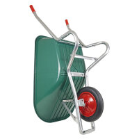 BPA Schubkarre 100l PP Mulde Rahmen verzinkt Vollgummirad Winter geeignet *2.WAHL*