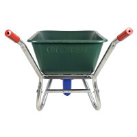BPA Schubkarre pannensicher Vollgummirad Bauschubkarre Gartenkarre 100l PP Mulde