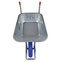 BPA Schubkarre pannensicher Vollgummirad Bauschubkarre Gartenkarre 100l Mulde
