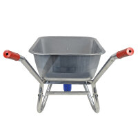 BPA Schubkarre pannensicher Vollgummirad Bauschubkarre Gartenkarre 100l Mulde