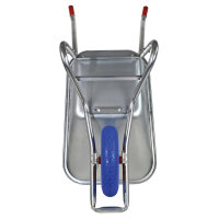 BPA Schubkarre pannensicher Vollgummirad Bauschubkarre Gartenkarre 100l Mulde