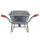 BPA Schubkarre pannensicher Vollgummirad Bauschubkarre Gartenkarre 100l Mulde