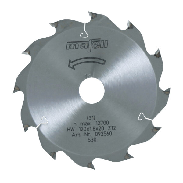MAFELL Hartmetall Sägeblatt HM 120 x 1,8 x 20 mm - 12 Zähne - Ersatzblatt