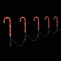 FHS LED-Zuckerstangen 6 Stäbe mit Erdspieße...