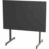 ALCO Gastrotisch 120x80 cm, anthrazit/anthrazit Stahlgestesll / Compac Platte