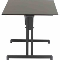 ALCO Gastrotisch 120x80 cm, anthrazit/anthrazit Stahlgestesll / Compac Platte