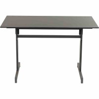 ALCO Gastrotisch 120x80 cm, anthrazit/anthrazit Stahlgestesll / Compac Platte