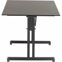 ALCO Gastrotisch 120x80 cm, anthrazit/anthrazit Stahlgestesll / Compac Platte