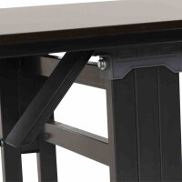 ALCO Gastrotisch 120x80 cm, anthrazit/anthrazit Stahlgestesll / Compac Platte