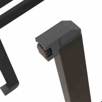 ALCO Gastrotisch 120x80 cm, anthrazit/anthrazit Stahlgestesll / Compac Platte