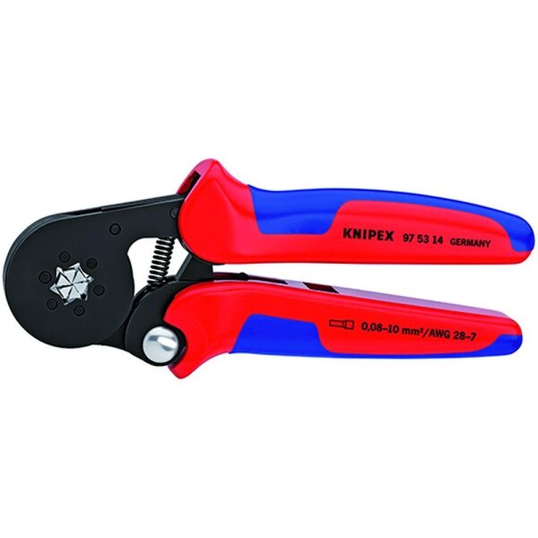 KNIPEX 0304849 Kerbzange, mechanisch, Aderendhülsen, 0,08-6mm², AWG0-20, Kerbung