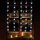 FHS LED-Vorhang 1 x 1,2 m, 5 Stränge x 8 Stern-Ornamente IP44 Außenadapter