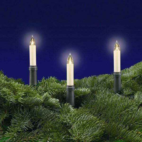 ROTPFEIL Lichterkette 15-er Außen Schaftlampe, 80 cm Abstand