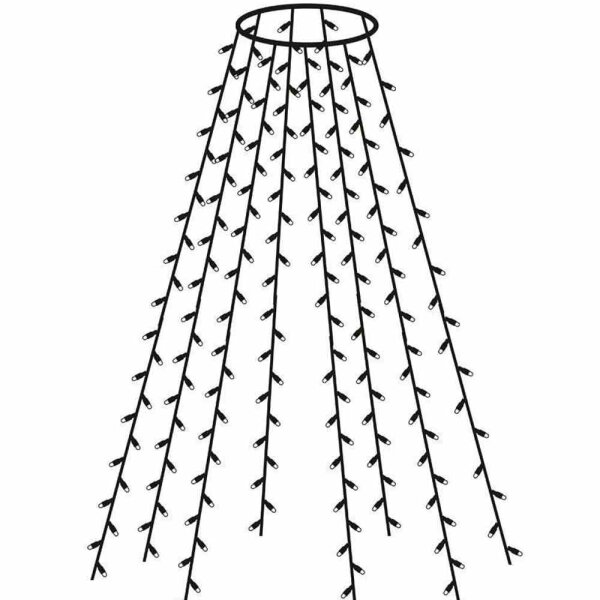 HG 31176 Baumvorhang 300 LED (12 x 25 LED) 2,5 m Stranglänge Timerfunktion