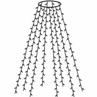 HG 31169 Baumvorhang 160 LED (8 x 20 LED) 2m Stranglänge Timerfunktion