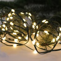 FHS LED-Lichterkette 200ww/mc ww&multicolor Timer IP44