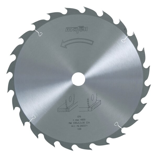 MAFELL Hartmetall Sägeblatt HM 330 x 2,2/3,2 x 30 mm - 24 Zähne - Ersatzblatt