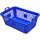 LOCKWEILER Wäschekorb eckig 80 l, 80 cm, blau