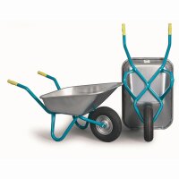 MEFRO 018500 Schubkarre 85 Liter verzinkte Wanne Luftrad...