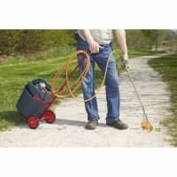 MOTTEZ Sackkarre für Gasflaschen verstellbar, rot, Transportkarre, Gummireifen