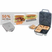 CLOER 6269 Sandwichmaker silber 6269 für 4 Sandwiches