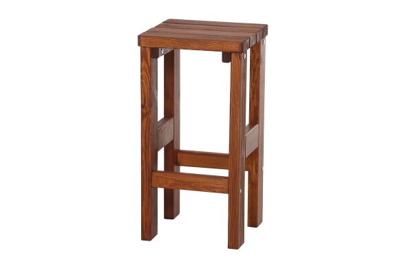 FUN STAR Tessin Barhocker 39x39x76 Kiefernholz braun