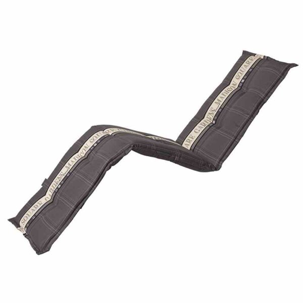 MADISON RELAA056 Relaxauflage, Madison Garden ca 170x50x8 cm, grau Kissen