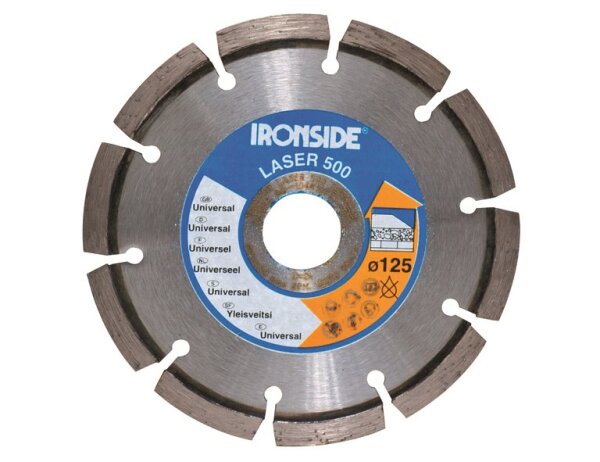 IRONSIDE Diamant-Trennscheiben Laser 500, segmentiert 125mm 2,2/6mm